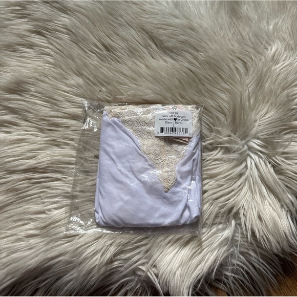 FREE PEOPLE x HAH Back Off Bodysuit In Blanc - Picture 4 of 5